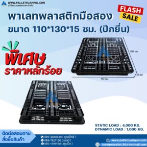 RP-B1/6 พาเลทพลาสติก 110*130*15 cm.(แบบยื่น)
